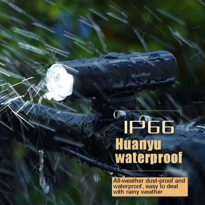 

Waterproof Mountain Bike Flashlight 6 Lighting Mode Rotated Electric Scooter Hamdlamp Type-c Fast Charge Super Bright Car Lights
