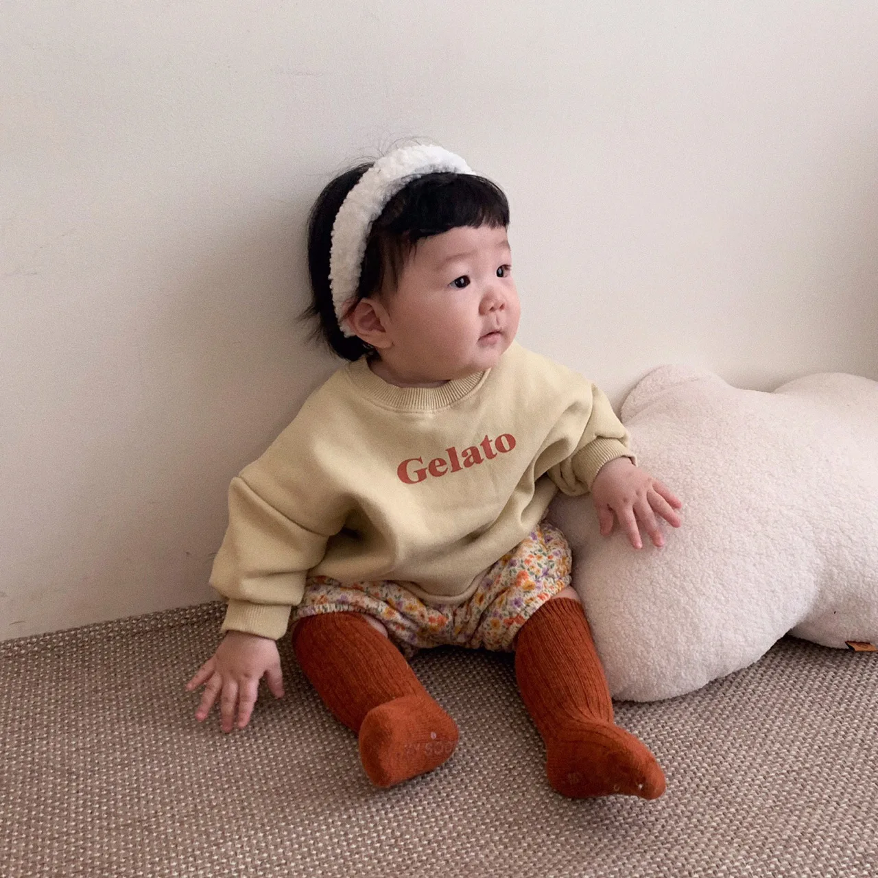 Spring New Children 2022 Sweatshirt Cute Letter Print Kids Long Sleeve Sweatshirts Cotton Boys Girls Casual Tops Outfits