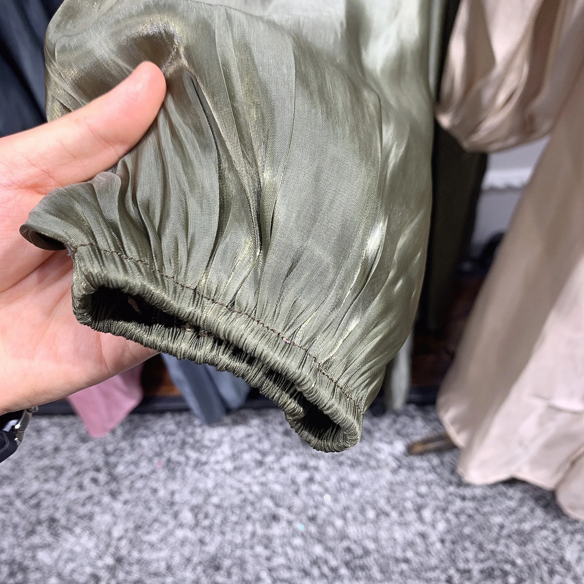 Muslim Satin Eid Open Abaya Dubai Bubble Sleeve Flowy Turkish Dresses Kaftan for Women Islamic Clothing Kimono Femme Musulmane