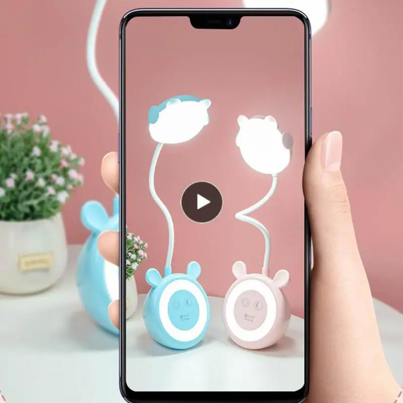 

Led Night Light Cartoon Usb Charging Desk Light Touch Switch Dimming Table Lamp Desk Lamp Bedside Lamp