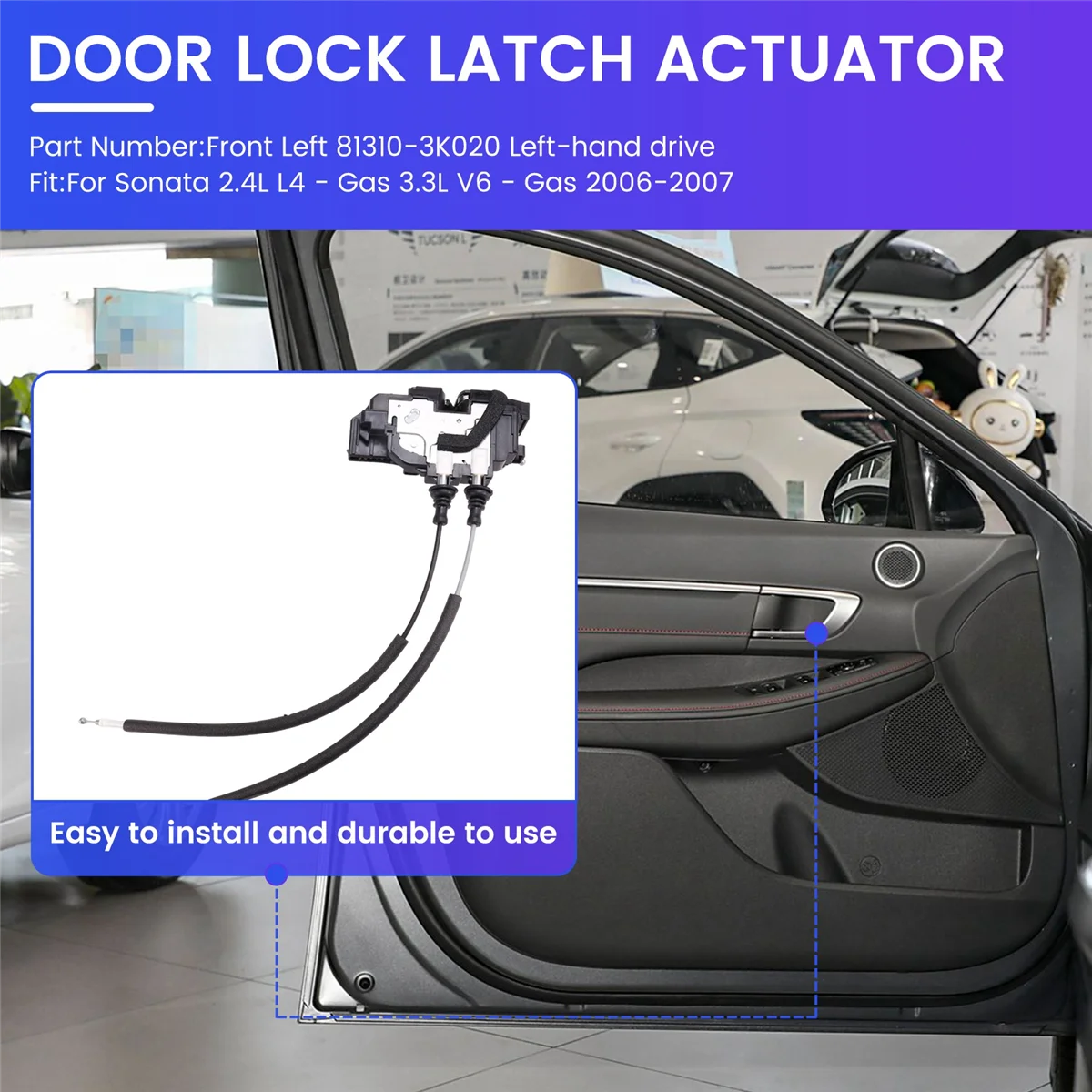 Привод дверного замка автомобиля Двигатель защелки для 2 4 л L4-газ 3 V6-газ 2006-2007 B