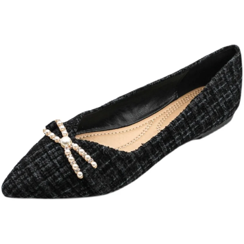 Женские однотонные лоферы на плоской подошве повседневные туфли больших