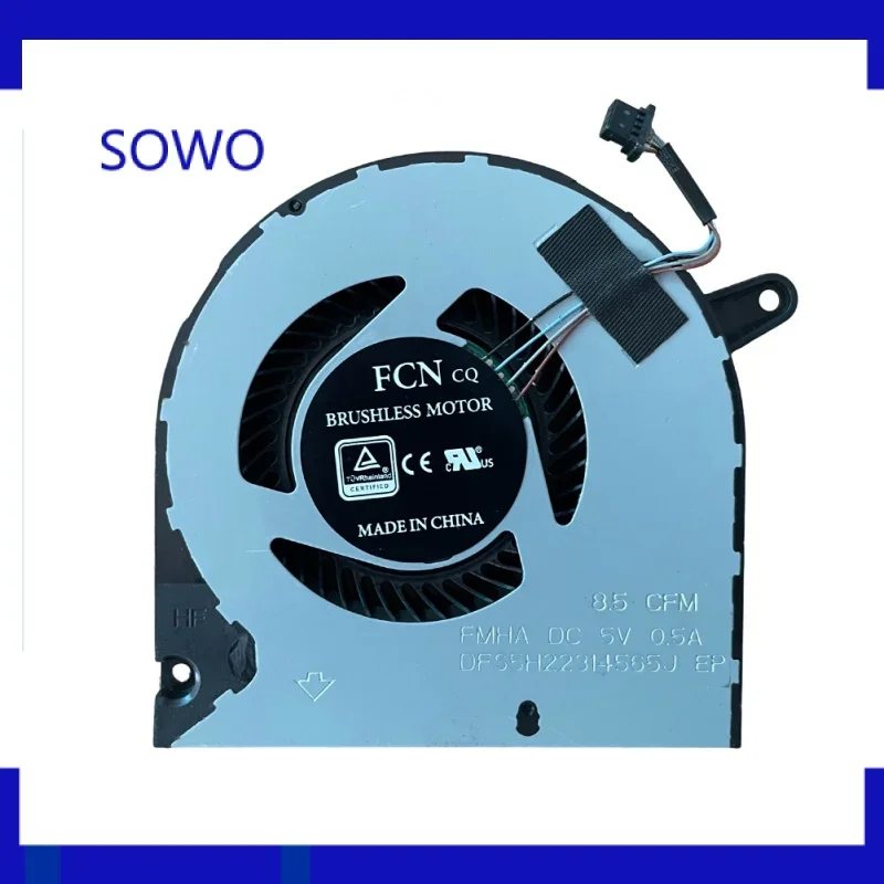 Новый охлаждающий вентилятор для ноутбука процессора и графического DELL G5 15 5500 5505