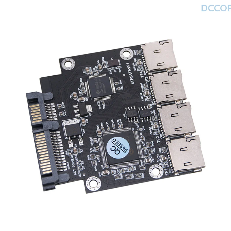 2 5-дюймовая карта адаптера 4 TF к SATA Самодельный твердотельный накопитель SSD для