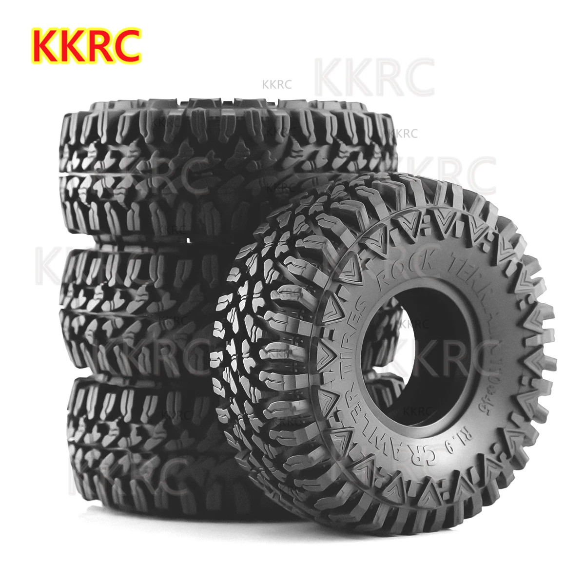 Резиновая шина для радиоуправляемого гусеничного автомобиля, 2/4 шт., 1,9 дюйма, 110*45 мм, 1/10 дюйма, SCX10 Pro, капа, UTB18, TRX4, Redcat, D90, 90046, TF2, YIKONG YK4102, 4103