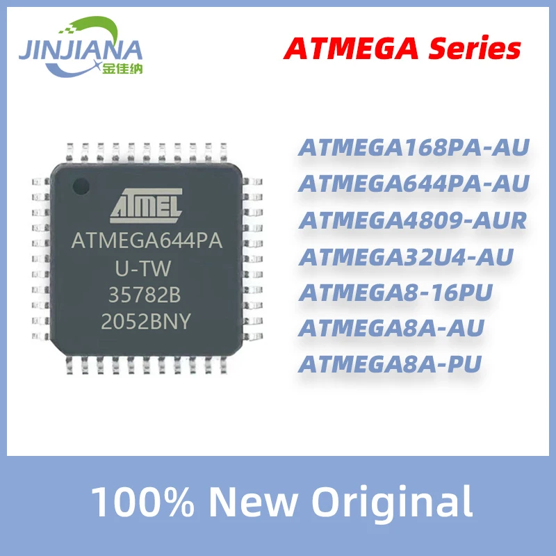 New ATMEGA168PA-AU ATMEGA644PA-AU ATMEGA4809-AUR ATMEGA32U4-AU ATMEGA8-16PU ATMEGA8A-AU ATMEGA8A-PU TQFP32 chip Instead