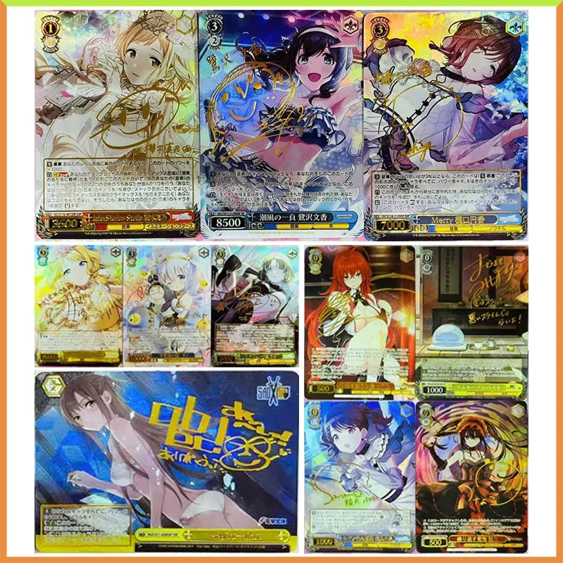 Аниме Weiss Schwarz DIY ACG игра Коллекционные карты Tokisaki Kurumi Yuuki Asuna Sagisawa Fumika игрушки для