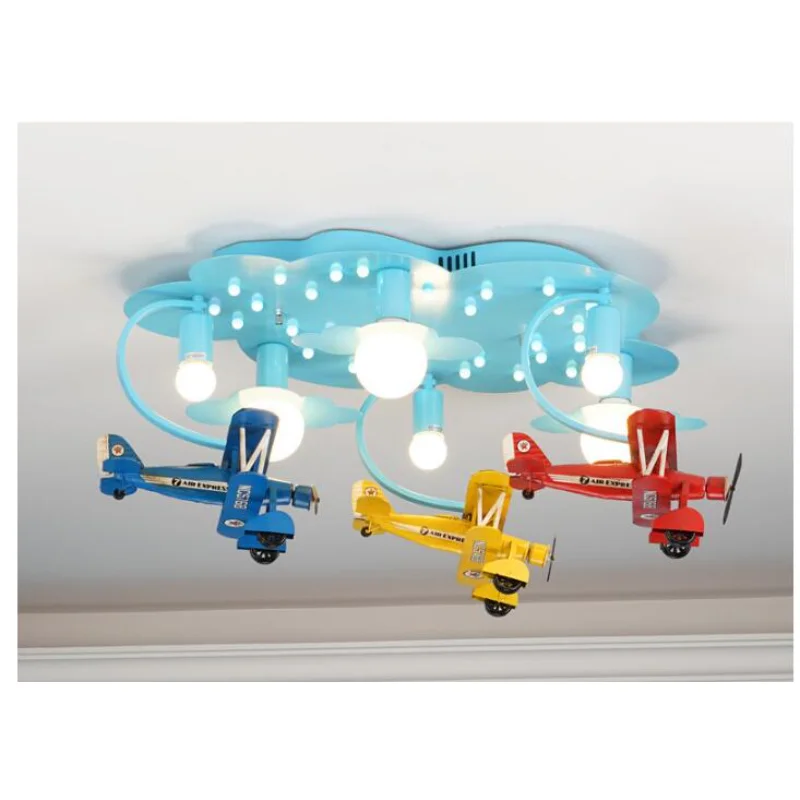 

Chandelier Led Art Pendant Lamp Light Children Ceiling Plane Design Decora Bedroom E27 110V 220V Remote Controller Included