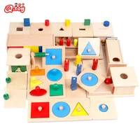 wooden sensorial montessori set imbucare box educational learning toys for kid basic life skill training preschool teaching aids