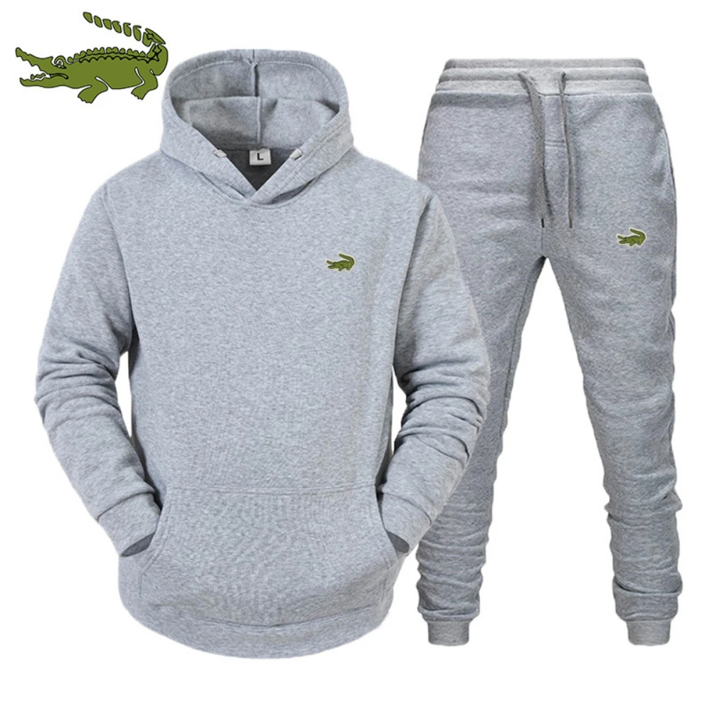 

Men's Sweat-shirt Set 2023 Winter Men Clothing Hoodie Tracksuit Sets New Fashion Sports Hoodie + Pants 2-piece Set Men's Clothin