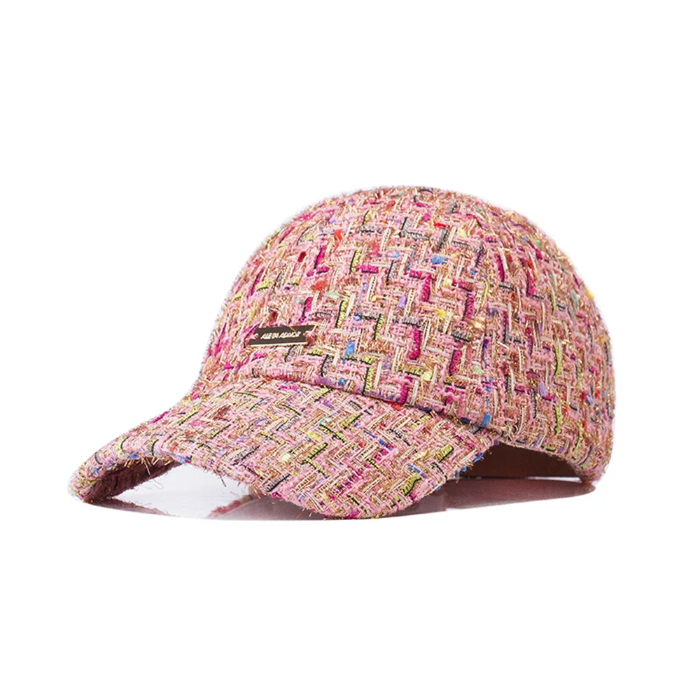 X196 модная повседневная теплая цветная бейсболка из окрашенной ткани