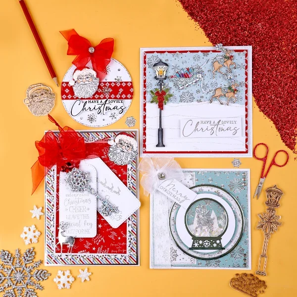 Олень Снег Рождество Санта металлические трафареты силиконовые штампы трафарет