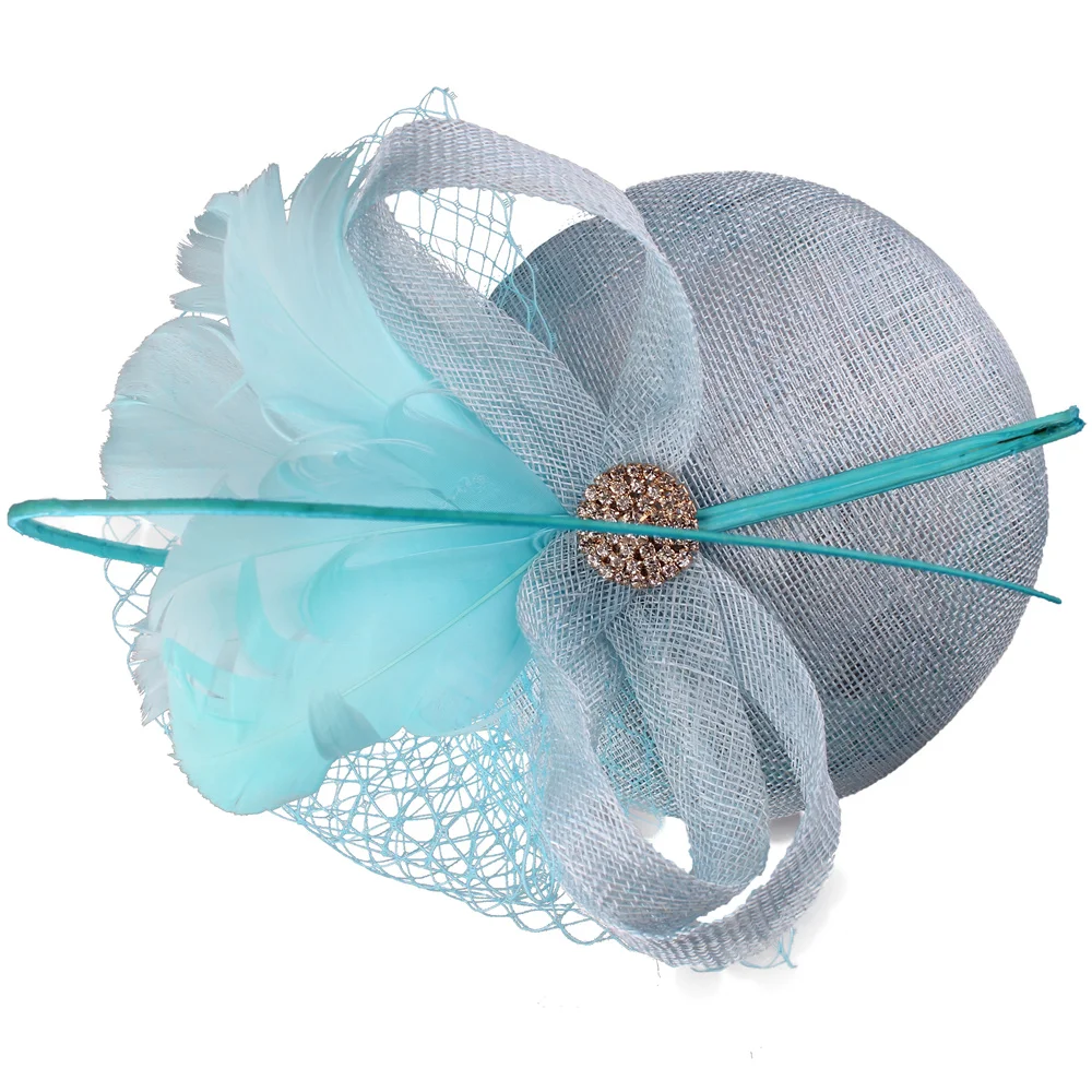 Большие шляпы-волшебники Sinamay женские элегантные коктейльные свадебные