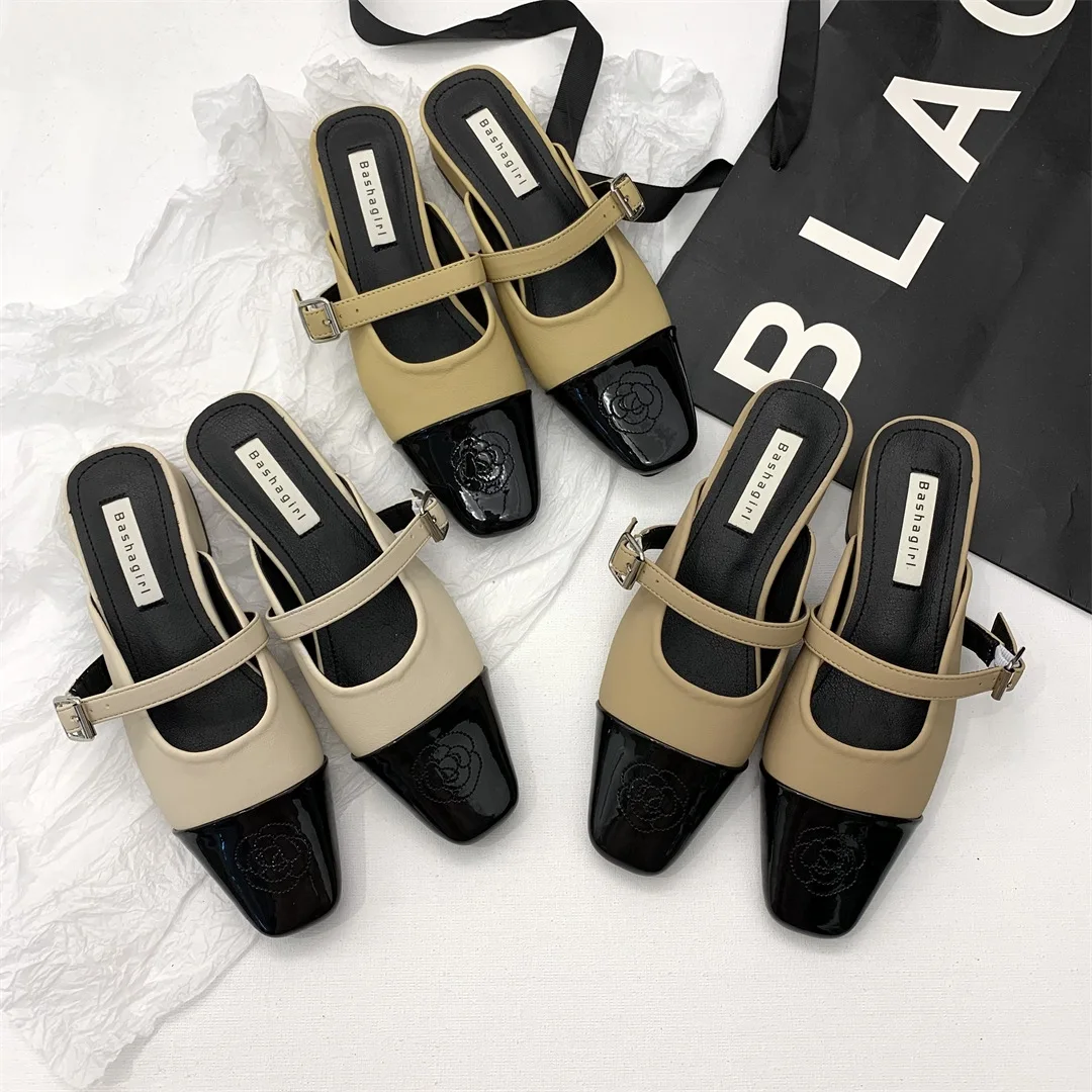 

Туфли-лодочки на низком каблуке, базовая обувь из ткани в римском стиле, с расширяющимся книзу каблуком