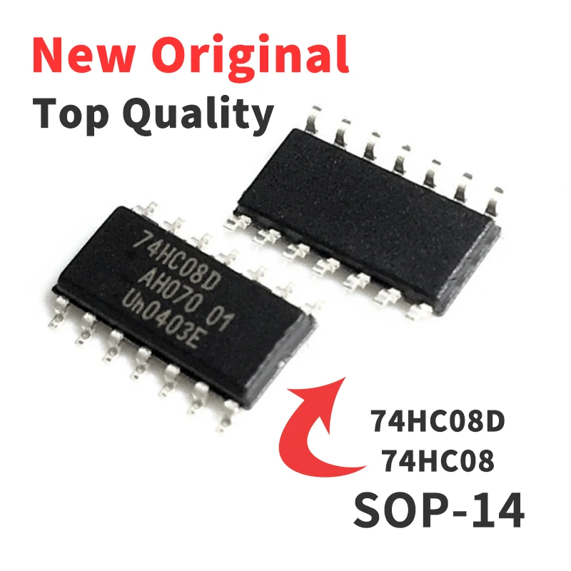 

10 шт. 74HC08D SOP14 четыре-два входа и затвор чип 74HC08 IC абсолютно новый оригинальный