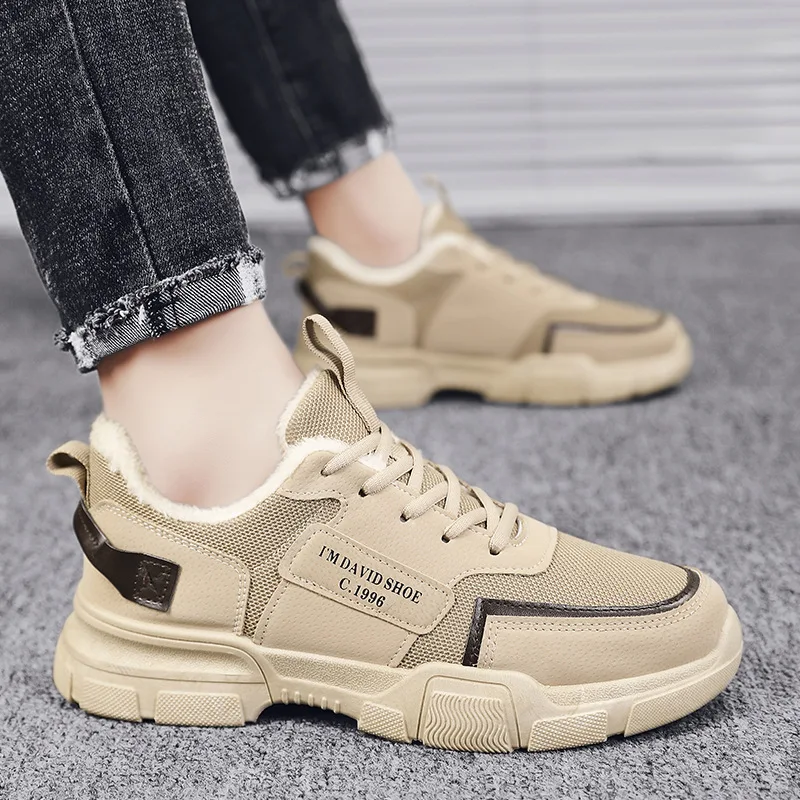 

Зимние новые ботинки, водонепроницаемая и нескользящая мужская обувь, плюшевая Теплая мужская Спортивная хлопковая обувь, модная обувь Martin