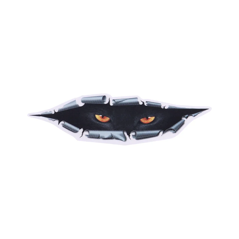 

5*17 см крутые автомобильные наклейки, автомобильные аксессуары, наклейка, декор на Хэллоуин, глаз, блестящие водонепроницаемые наклейки «глаз монстра»