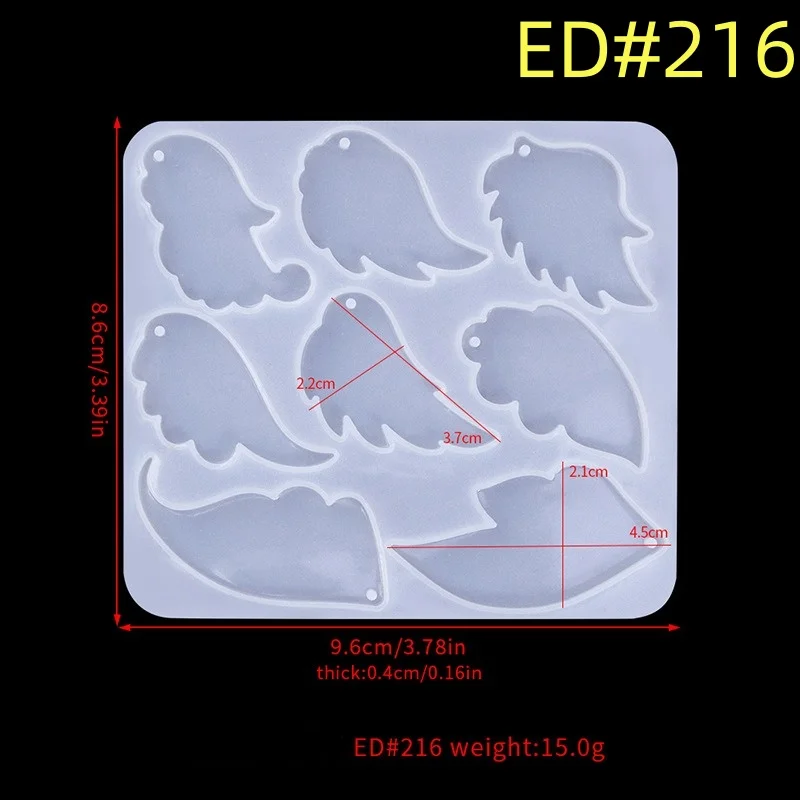 Серия Крылья ангела серьги силиконовая форма сделай сам кристалл луна девушка