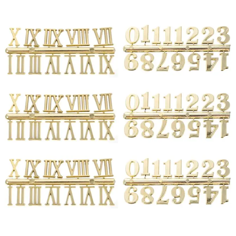 

6 шт. цифровые часы цифры запасные части для настенных часов Цифры