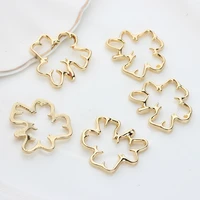 zinc alloy charms geometric irregularity connector 6pcslot for diy designer charms for bangles wholesale nickel free