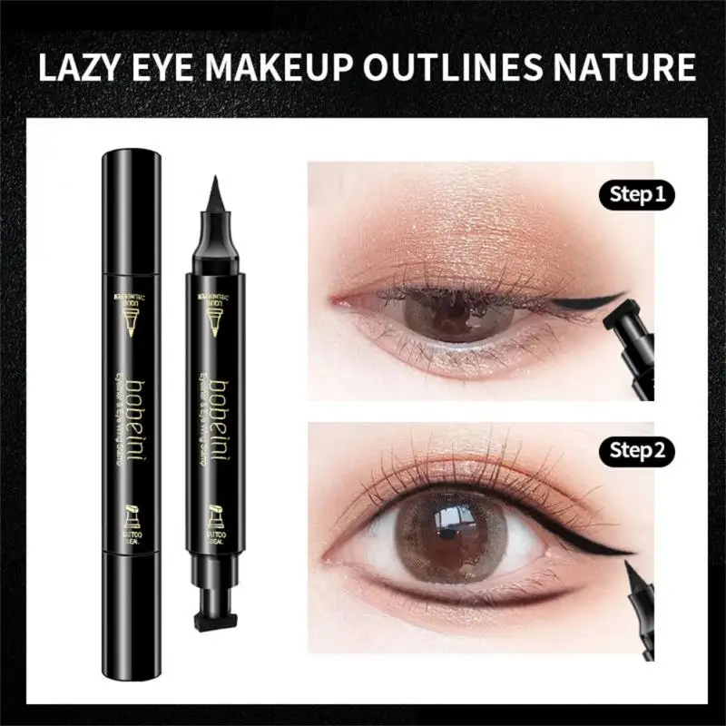

Black Liquid Eyeliner Stamp Pen Eyes Makeup Waterproof Fast Dry Lasting Cosmetics Black Stamps Eyeliner Pen Make Up Accessories