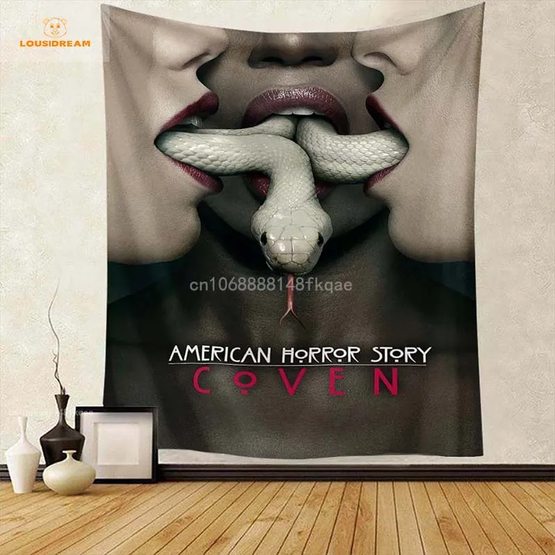 

Ahs American Horror Story Tapestry Banner Flag Club Bar Room Bedside Hanging Decoration