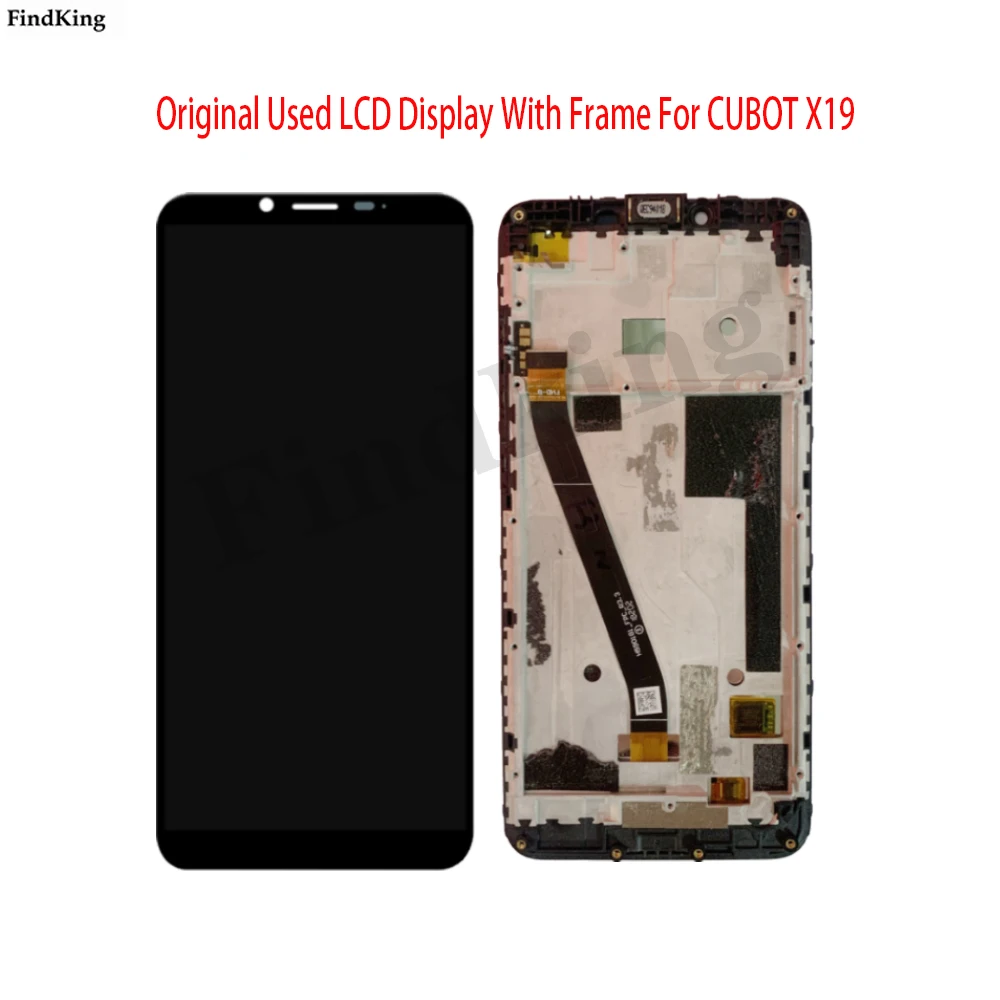 Оригинальный протестированный ЖК-дисплей для Cubot X19 с рамкой, сенсорный экран, дигитайзер, модуль в сборе, замена для X19S Оригинальный протестированный ЖК-дисплей для Cubot X19 с рамкой, сенсорный экран, дигитайзер, модуль в сборе, замена для X19S