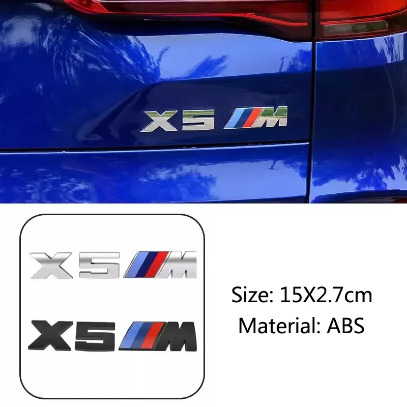 

Для BMW X1M X2M X3M X4M X5M X6M X7M X8M серебристый, черный, с эмблемой подкладки, наклейка на багажник автомобиля Thunder Edition