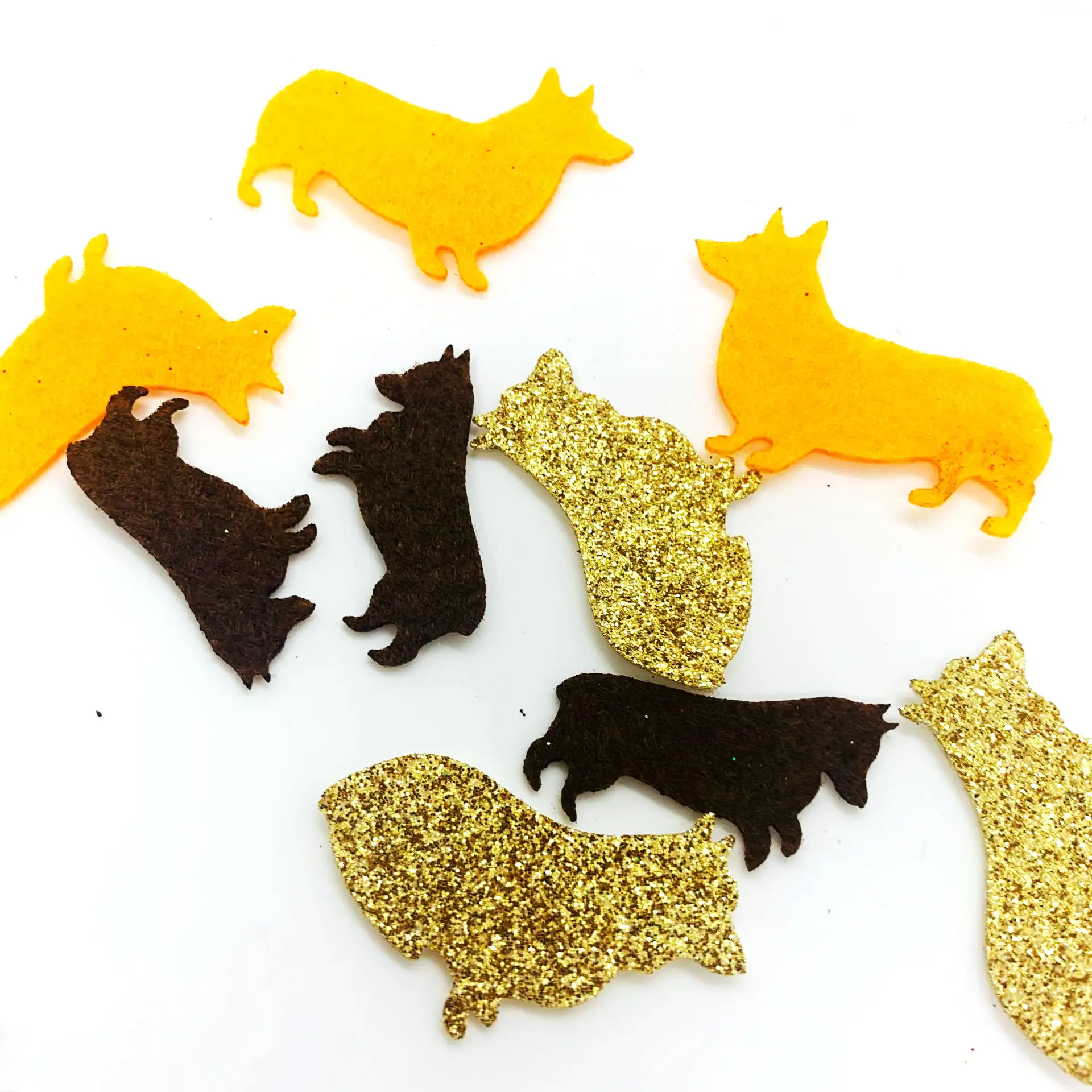 С животными день рождения корги конфетти украшение для дома блестящие товары