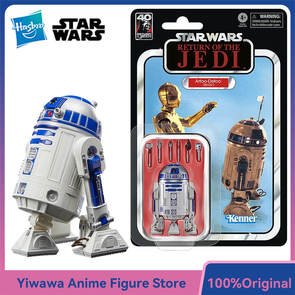 Фото [В наличии] Фигурка Hasbro STAR WARS The Black Series Artoo-Detoo (R2-D2) (40-летие фильма «Возвращение джедая») №1