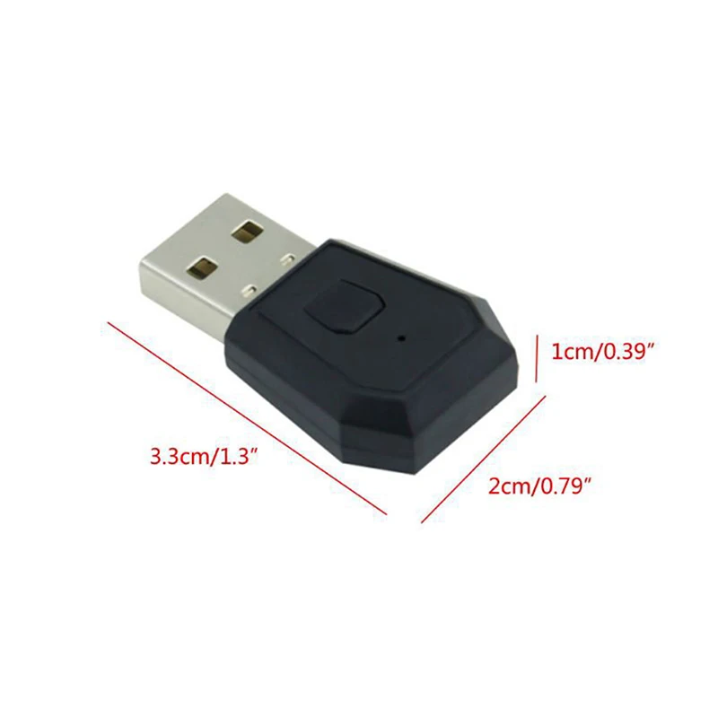 PS4 Bluetooth dongle USB BT 3.5mm adapter for Play Station Stable Performance Hooking of Bluetooth Earphone Speaker etc enlarge