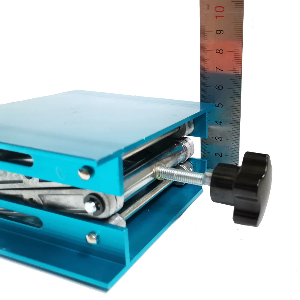 4&quotx4&quot Work Bench Router Wood Milling Lift Table Aluminum Height Adjustable CNC Laser Engraving Stainless Steel Lab Rack Platform |