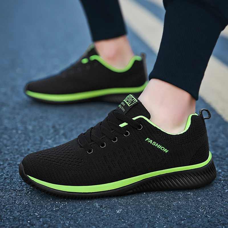 Mens Womens Sports Sneakers Unisex Light Breathable Knit Lovers Athletic Running Walking Gym Shoes
