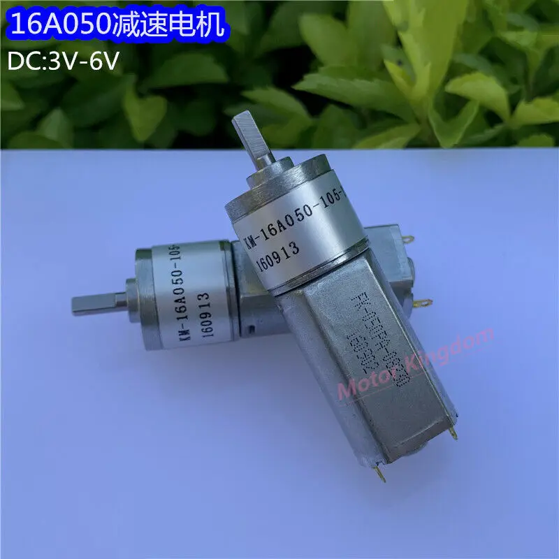 

Micro 16MM Full Metal Gear Motor DC 3V 5V 6V 20RPM-55RPM Slow Speed High Torque DIY Robot
