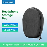geekria headphones case pouch for bose qc45 qc35 ii qc35 qc25 noise cancelling travel portable bluetooth earphones headset bag