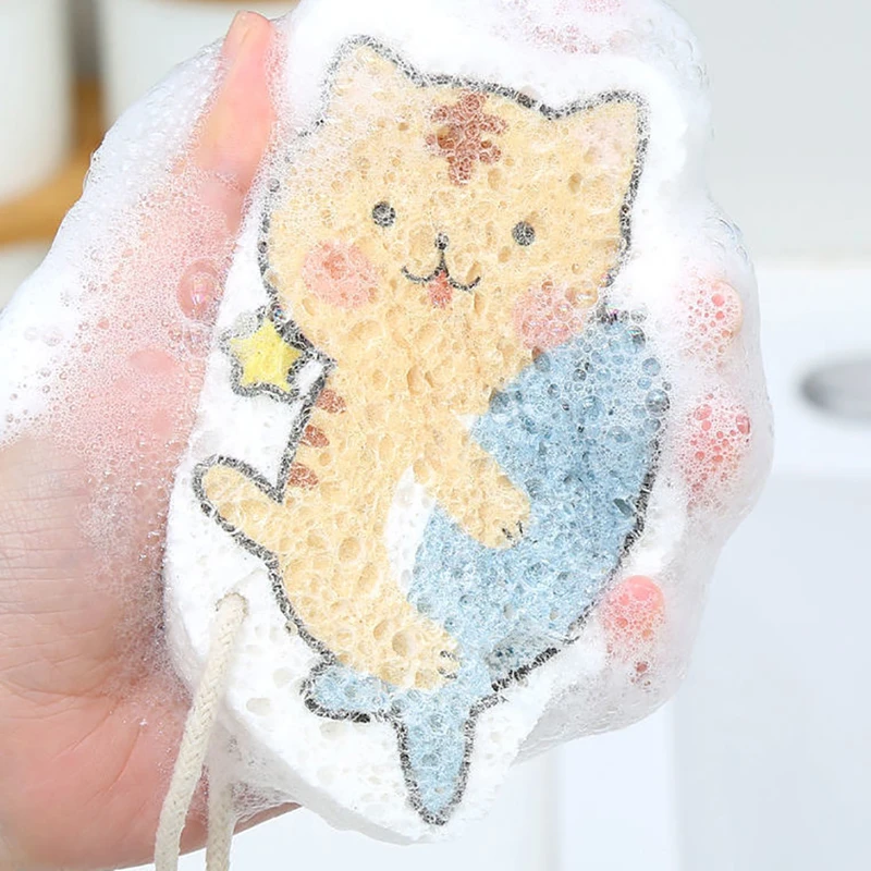

1PC Cloths Oil Remove Magic Wipes Dishwashing Sponge Cleaning Tools For Kitchen Compressed Sponge Cartoon Dish