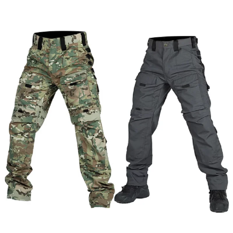 Tactical Pants Spring And Autumn New Multi Bag Workwear Pants Men's Durable Outdoor Airsoft Paintball Camping Hunting Training P