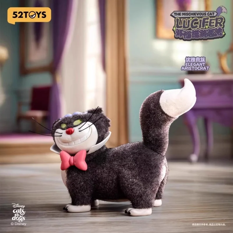 Фото Оригинальные 52 игрушки Disney Lucifer Blind Box, фигурка аниме, игрушки Kawaii Bad Cat, серия Люцифер, слепая коробка, игрушка, подарки на день рождения для детей №5