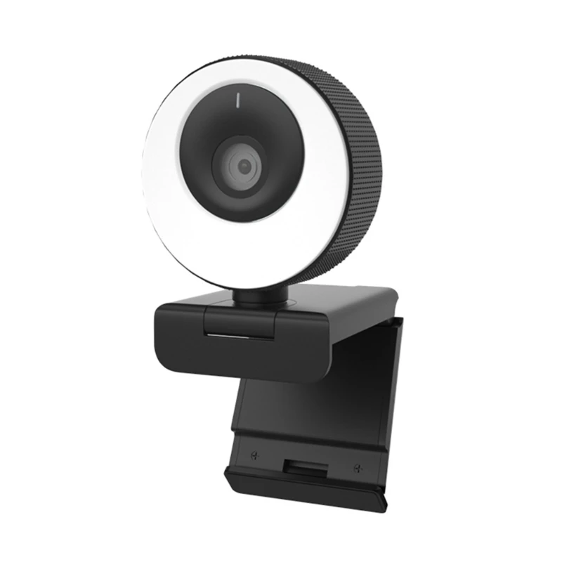 

51BE 1080P Webcam with Microphone AutoFocus Adjustable Brightness USB Streaming Web Camera 60fps for Meeting Gaming Class