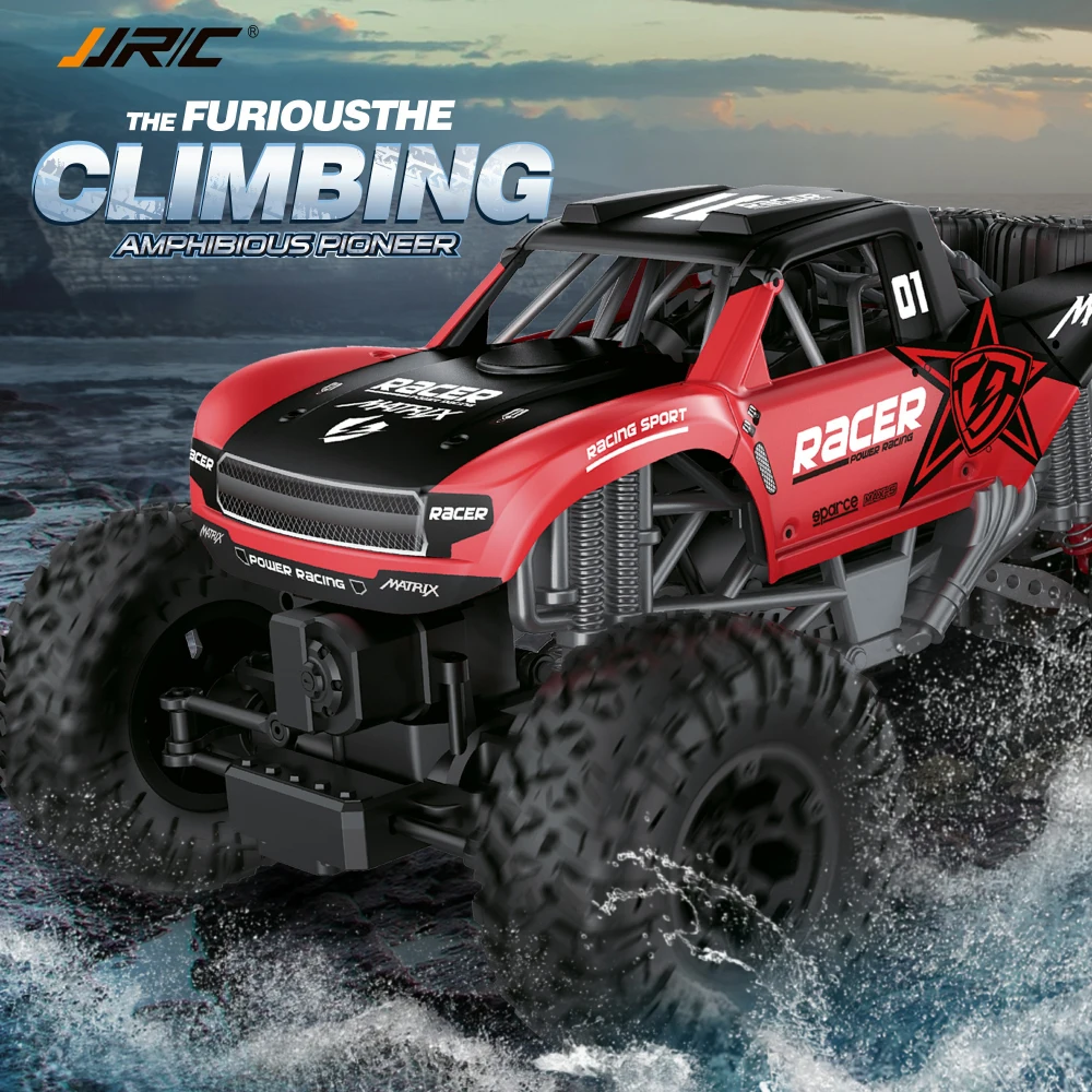 JJRC Q96 Amphibious Rc Car 1:10 Scale Waterproof Truck 4Wd Off Road Remote Control Racing Car All Terrain Gift Toy for Kids enlarge