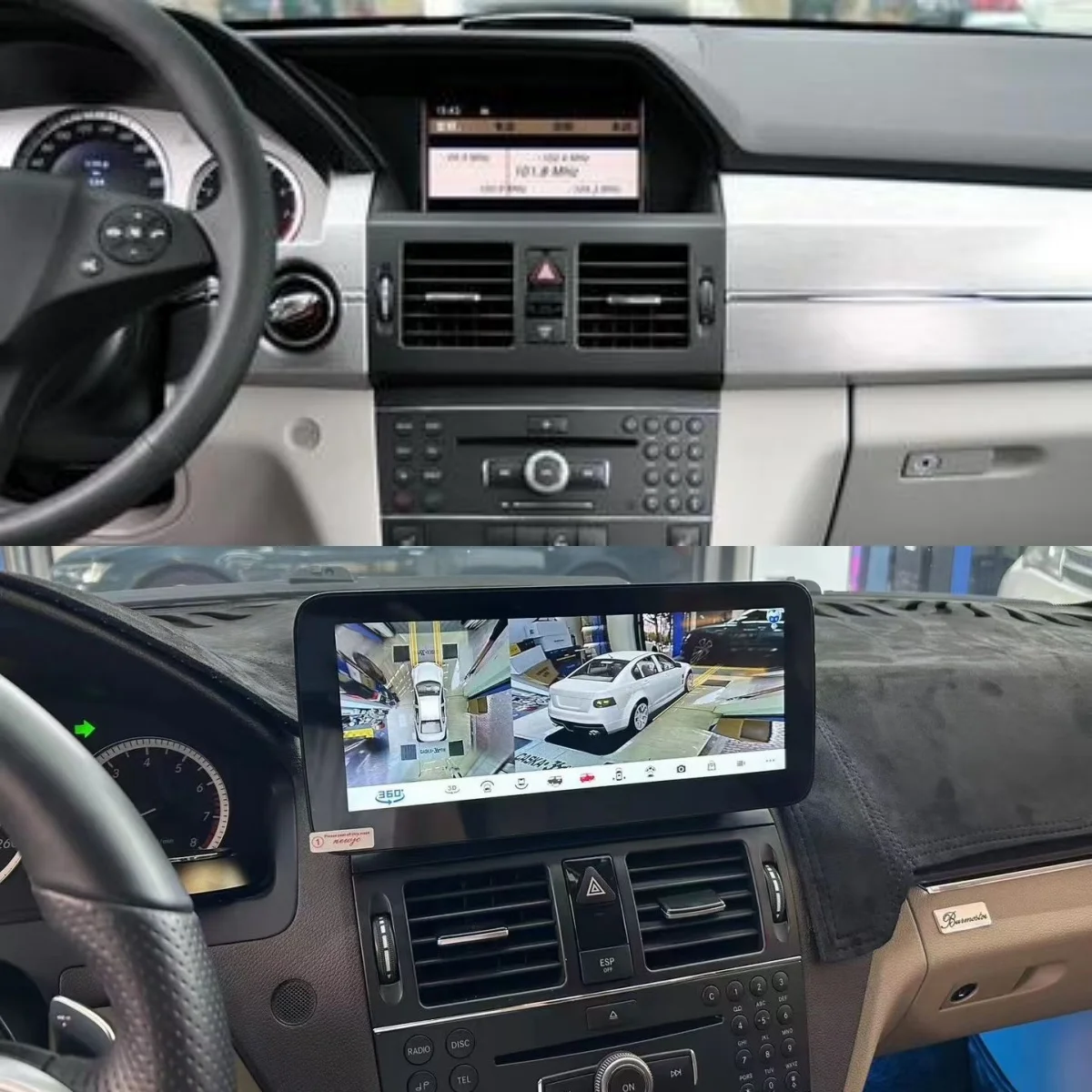 Для Mercedes-Benz GLK 2008-2012 10 25 дюймов Android 13 Carplay Автомобильный мультимедийный радиоплеер