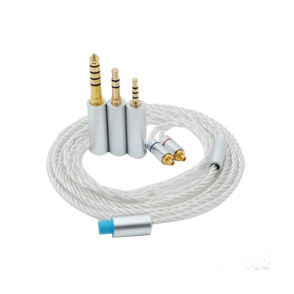 

Обновленный кабель для наушников 3 в 1 посеребренный для IE300 IE600 IE900 MMCX прозрачный