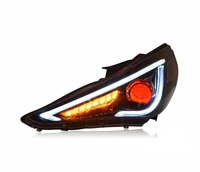 led head lamp w sequential with demon eyes and without demon eye styles yaa snt 0171b for hyundai sonata 2010 2015