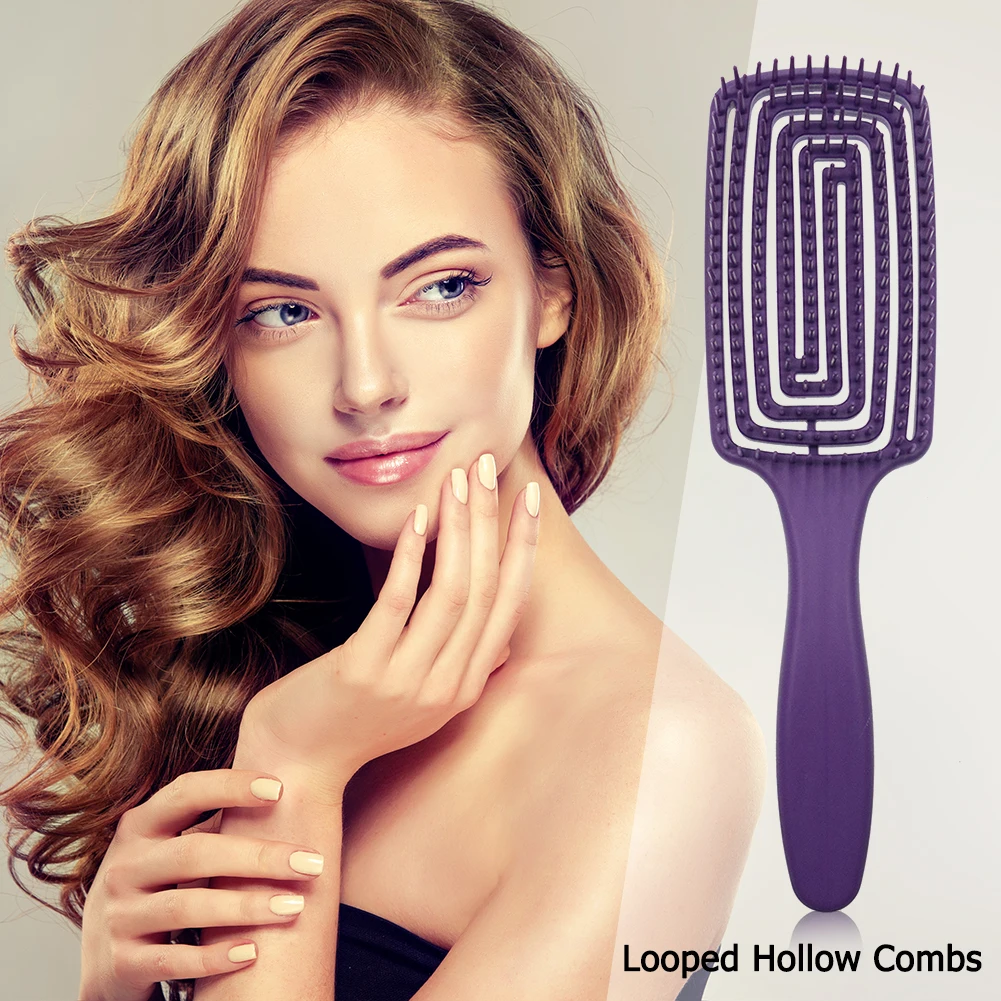 

Arc Massager Comb Wide Teeth Anti-static Salon Styling Smooth Hair Combs Non-slip Comfort Hair Care Comb Hairbrush