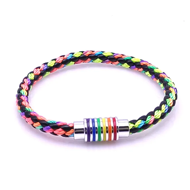 2024 Роскошный многоцветный Радужный дизайн из нержавеющей стали для мужчин и