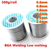 500g bga welding low melting0 6mm 0 8mm 1 0mm 1 2mm 1 5mm 2 0mm tin rosin cored solder wire used for electrical repair ic repair