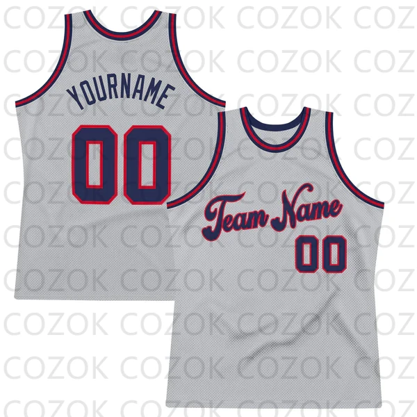 Пользовательские серые ярко-синие серии баскетбольная тренировочная форма из