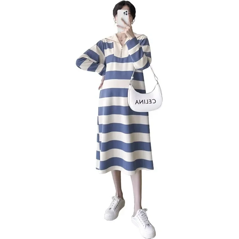 Раннее осеннее платье больших размеров для беременных женская одежда стильная