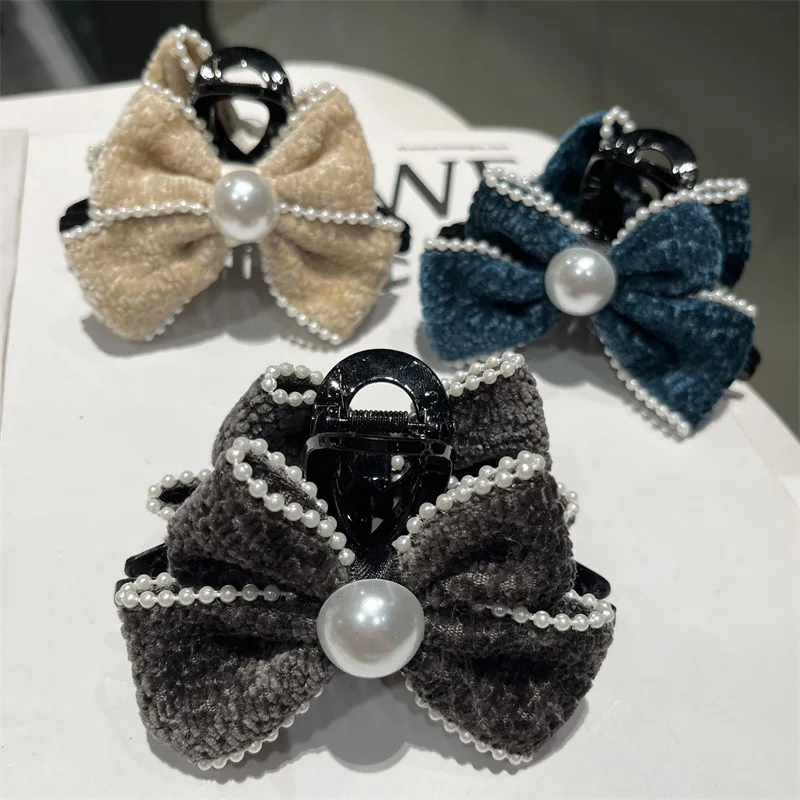 

Hair Claw Clip Clamp for Women Girl Bow Knot Korean Handmade Fashion Head Accessories
