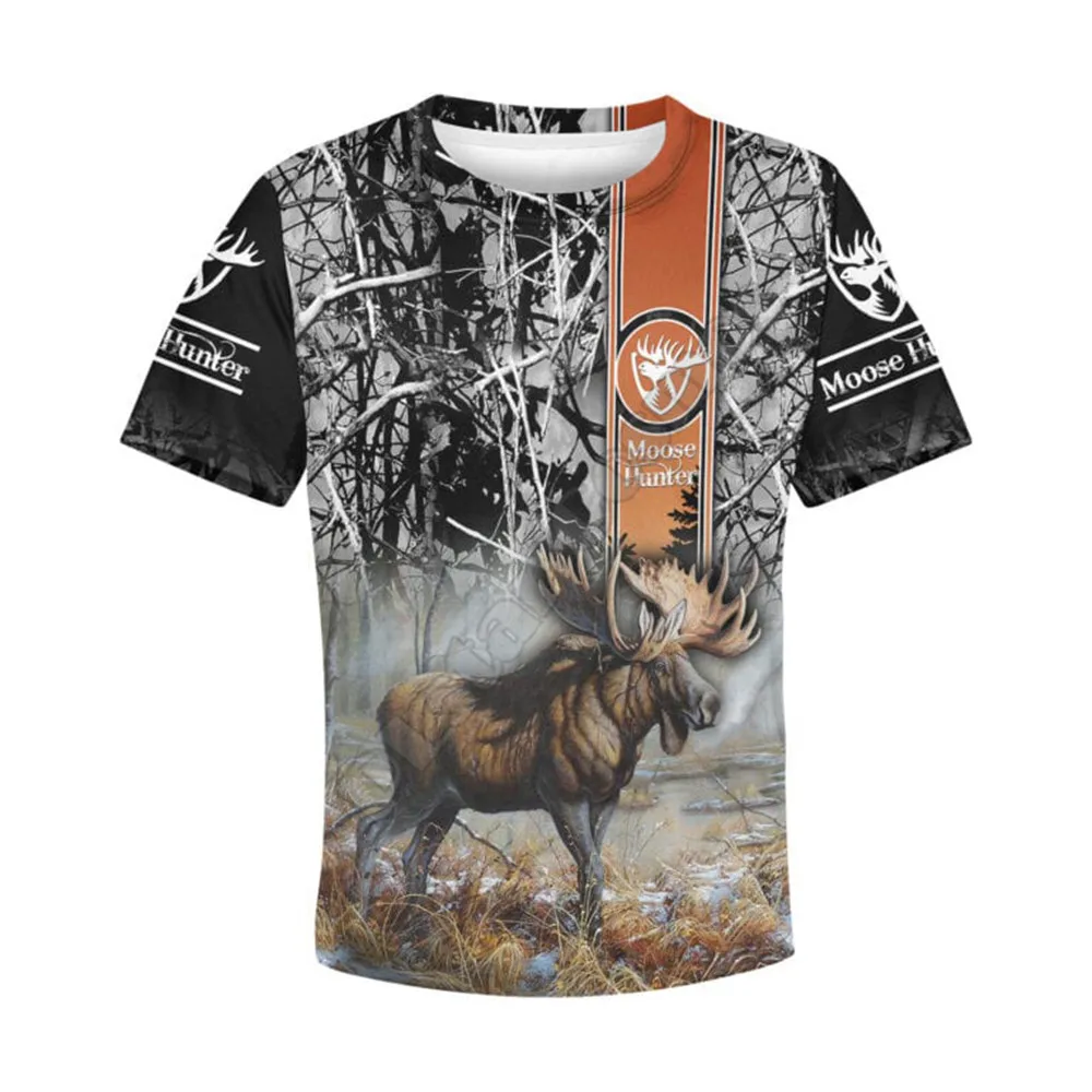 

Moose Hunting t Shirts 3d All Over printed Hoodies t shirts zipper Pullover Kids Suit Animal Sweatshirt Tracksuit 06